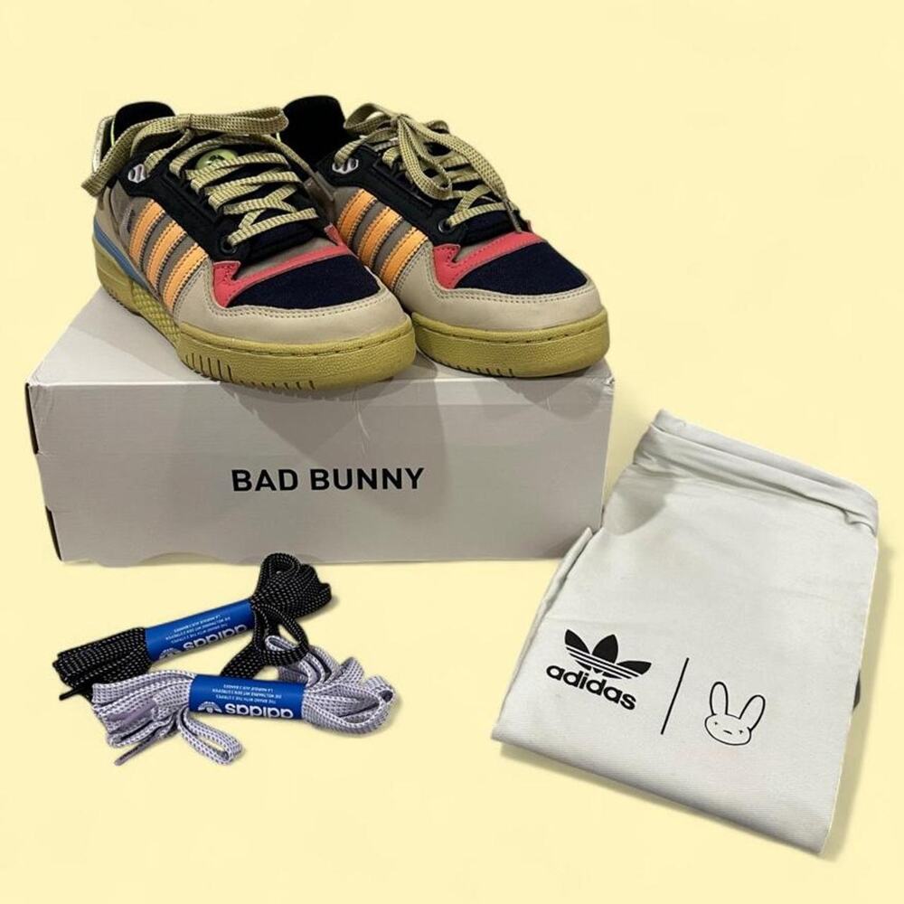 Bad Bunny Adidas Catch & Shoot sneakers with original box, laces & bag sz 5M/6W